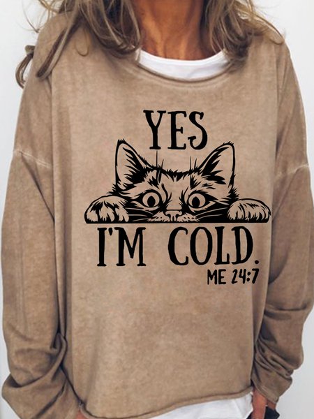 

Lilicloth X Yuna Yes I'm Cold Me 24/7 Women's Sweatshirt, Light brown, Hoodies&Sweatshirts