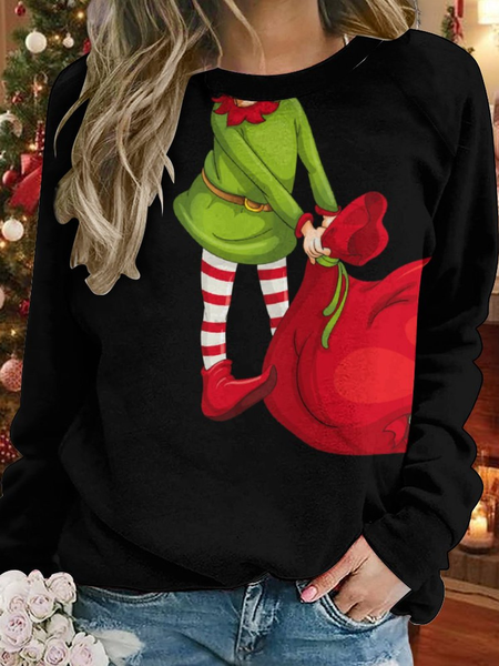 

Lilicloth x Iqs Christmas ELF Women's Sweatshirts, As picture, Hoodies&Sweatshirts