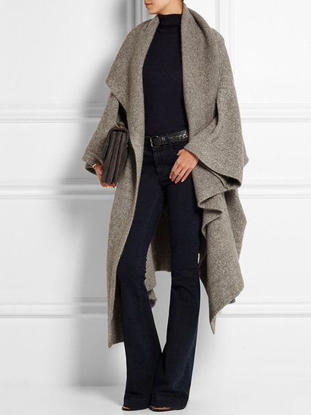 

Urban Plain Loose Sweater Cardigan, Light coffee, Cardigans