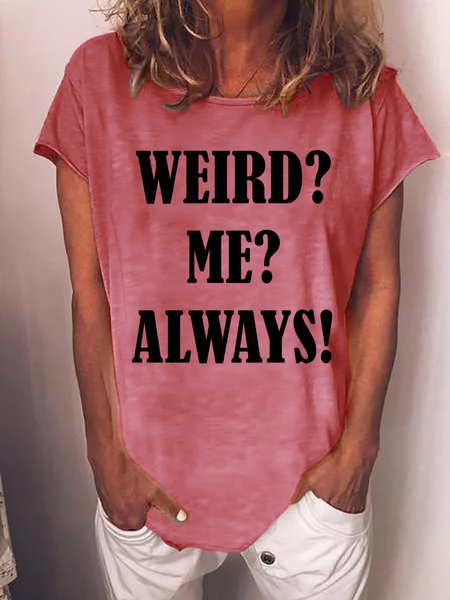 

Lilicloth X Paula Weird Me Always Women's T-Shirt, Red, T-shirts