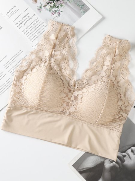 

Sexy Lace Breathable Tank Top Underwear, Nude, Bra & Bra Sets