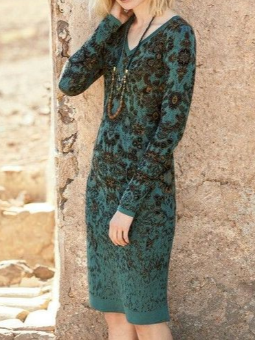

Regular Fit Ethnic Vintage Dresses, Multicolor, Mini Dresses