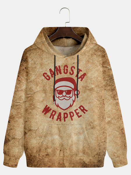 

Santa Claus Hoodie Sweatshirt, Brown, Hoodies&Sweatshirts