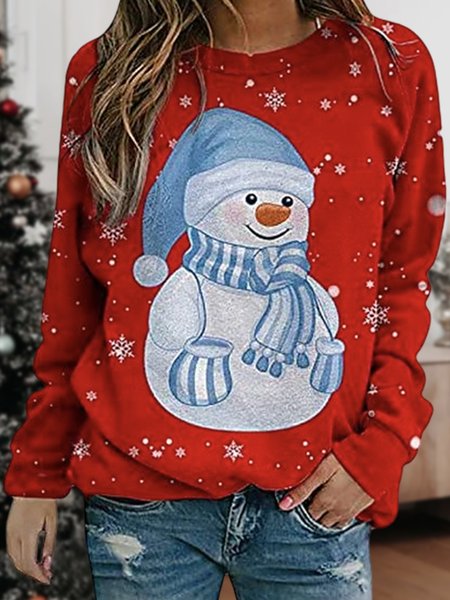 

Vintage Christmas Snowman Sweatshirts, Red, Sweatshirts & Hoodies