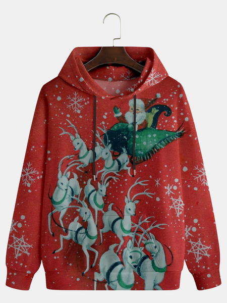 

Santa Reindeer Hoodie Sweatshirt, Red, Hoodies&Sweatshirts