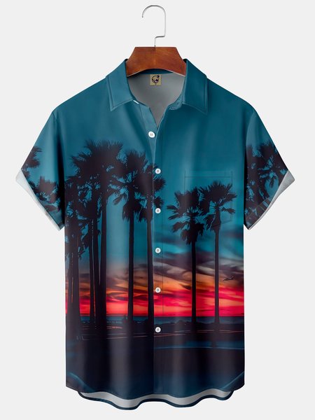 

Florida Chest Pocket Short Sleeve Shirt, Blue, Short Sleeve Shirts