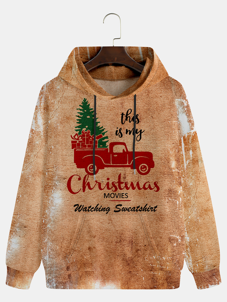 

Christmas Tree Hoodie Sweatshirt, Brown, Hoodies&Sweatshirts