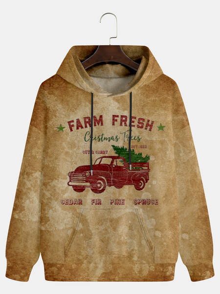 

Christmas Tree Hoodie Sweatshirt, Brown, Hoodies&Sweatshirts
