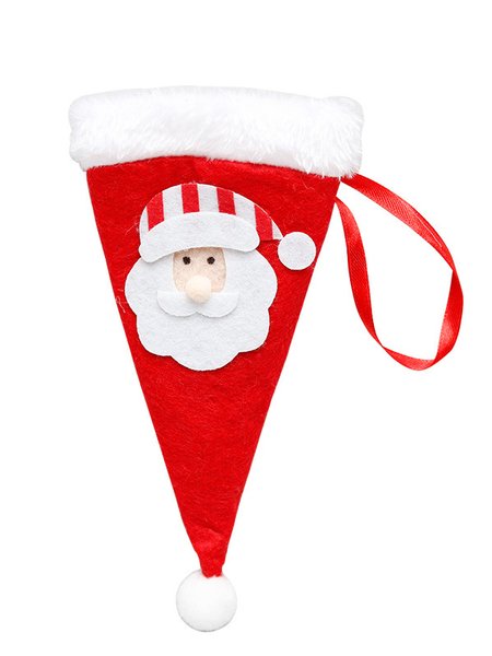 

Christmas Snowman Santa Claus Cutlery Protector Placemat Decoration Holiday Party Decoration, Color2, Home＆Garden