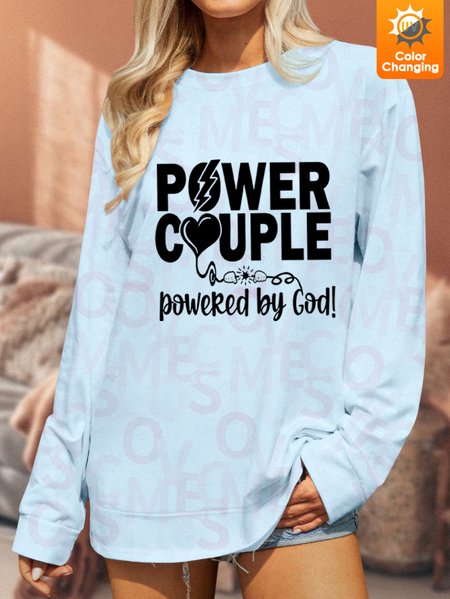 

Unisex Power Couple UV Color Changing Sweatshirt, Blue, Hoodies&Sweatshirts