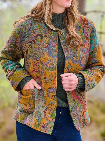 

Ethnic Regular Fit Boho Jacket, Multicolor, Jackets