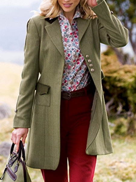 

Plain Regular Fit Lapel Collar Blazer, Multicolor, Blazers