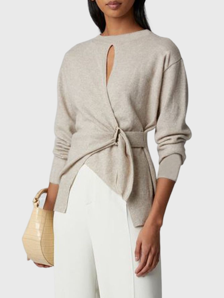

Regular Fit Elegant Solid Top, As picture, Sweaters