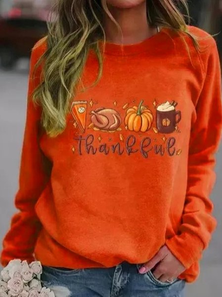 

Loose Halloween Raglan Sleeve Casual Sweatshirt, Orange, Sweatshirts & Hoodies