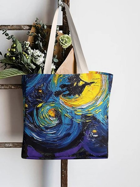 

Halloween Full Print Shopping Tote, As picture, Bags