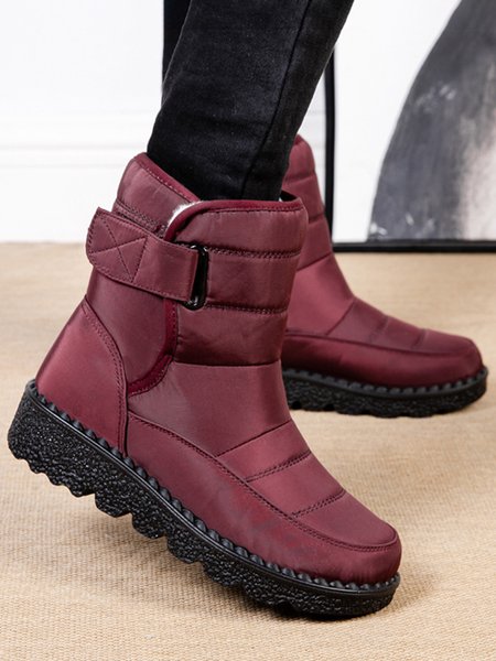 

Cold Winter Super Warm Snow Boots, Wine red, Boots