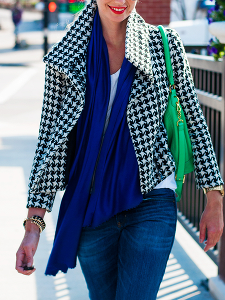 

Loose Stand Collar Long sleeve Jacket, Black, Jackets