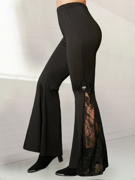 

Urban Plain Casual Pants, Black, Pants