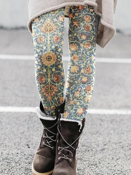 

Tight Vintage Leggings, Multicolor, Leggings