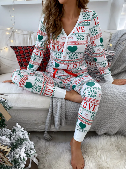 

V Neck Casual Regular Fit Two Piece Sets, Multicolor, Suit Set