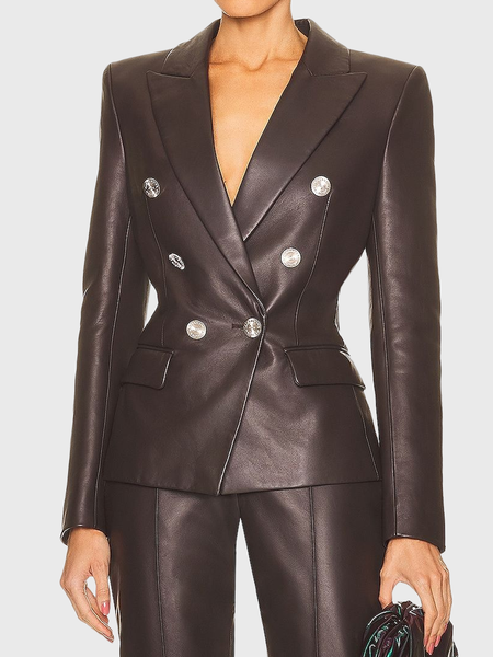 

Regular Fit Urban Lapel Collar Long sleeve Blazer, Brown, Blazers