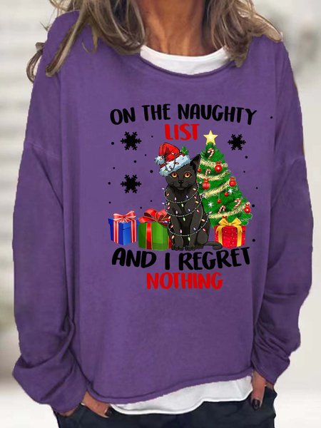 

Women On The Naughty List And I Regret Nothing Casual Sweatshirts, Purple, Hoodies&Sweatshirts