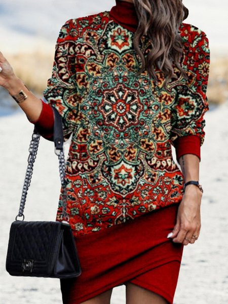 

Ethnic Regular Fit Ethnic Dresses, Red, Dresses