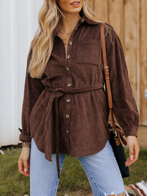 

Loose Shawl Collar Other Coat, Deep brown, Coats