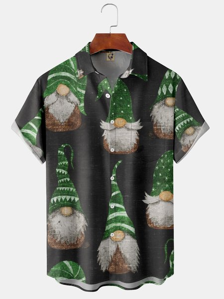 

Gnomes Chest Pocket Short Sleeve Shirt, Dark gray, Short Sleeve Shirts
