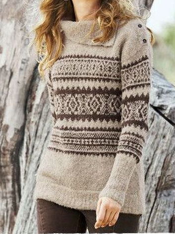 

Vintage Shawl Collar Sweater, Khaki, Sweaters & Cardigans