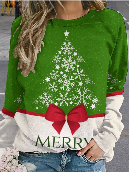 

Womens Christmas Casual Sweatshirt, As picture, Hoodies&Sweatshirts