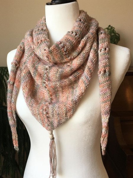 

Winter Casual Knit Yarn Warm Ombre Scarf, As picture, Women Scarves & Shawls