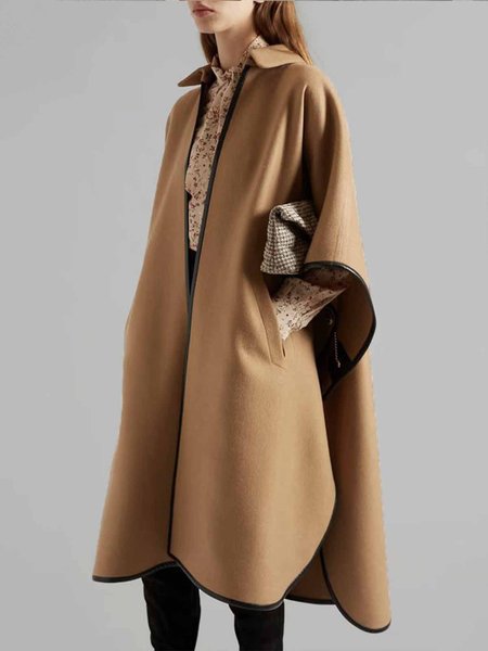 

Three Quarter Color Block Regular Fit Urban Overcoat, Camel, Coats