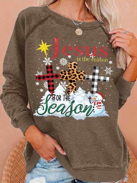 

Womens Christmas Jesus Casual Sweatshirt, Coffee, Hoodies&Sweatshirts