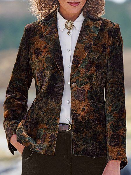 

Regular Fit Ethnic Ombre Blazer, Yellow, Blazers