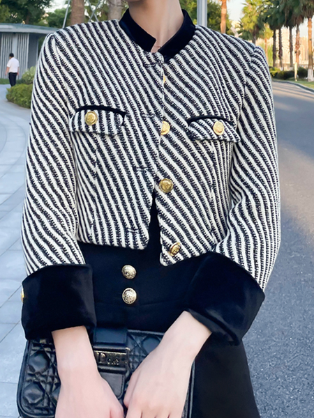 

Regular Fit Stand Collar Long sleeve Urban Jacket, Black, Jackets