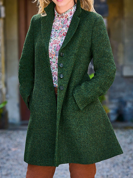 

Plain Casual Shawl Collar Blazer, Green, Outerwear