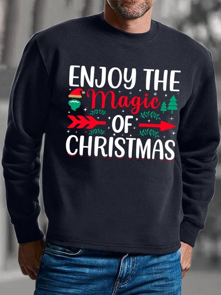 

Lilicloth X Abu Enjoy The Magic Of Christmas Men's Sweatshirt, Deep blue, Hoodies&Sweatshirts