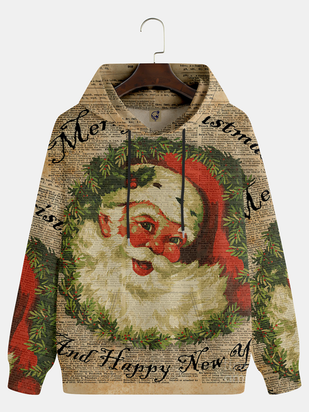 

Santa Claus Hoodie Sweatshirt, Brown, Hoodies&Sweatshirts