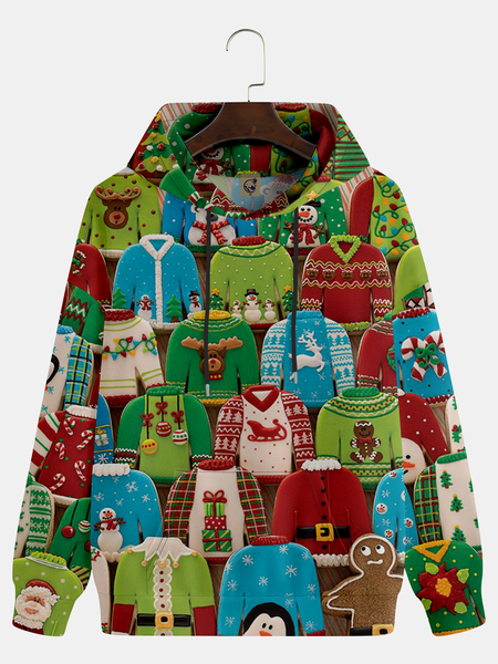 

Ugly Christmas Hoodie Sweatshirt, Multicolor, Hoodies&Sweatshirts