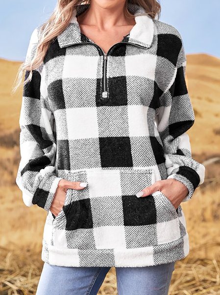 

Regular Fit Casual Stand Collar Sweatshirts, Black, Sweatshirts & Hoodies