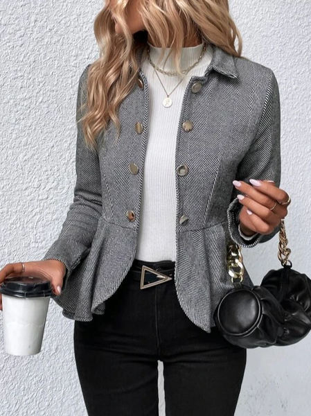 

Regular Fit Urban Shawl Collar Other Coat, Gray, Coats