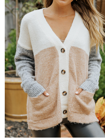 

Plain Knit Cardigan, Multicolor, Sweaters