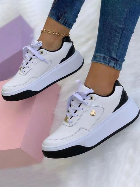 

Plus Size Color Block Sneakers, Black, Sneakers