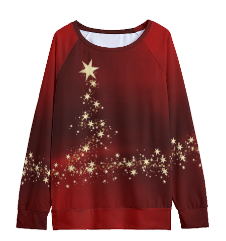Christmas Star Light Casual Sweatshirts, As picture, Hoodies&Sweatshirts
