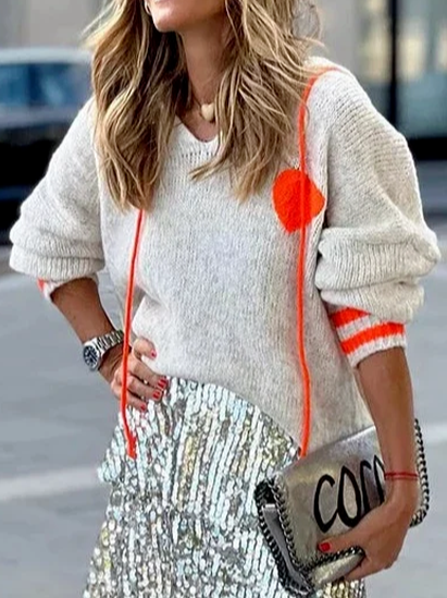 

Hoodie Casual Plain Sweater, Multicolor, Sweaters & Cardigans