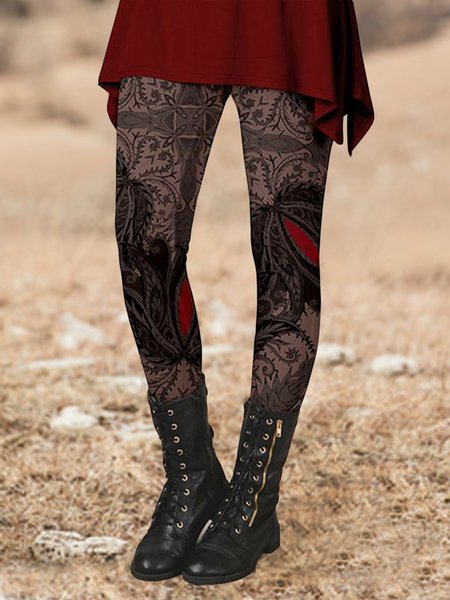 

Ethnic Regular Fit Leggings, Multicolor, Leggings