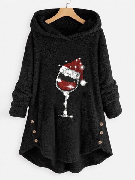 

Casual Christmas Loose Sweatshirts, Black, Sweatshirts & Hoodies