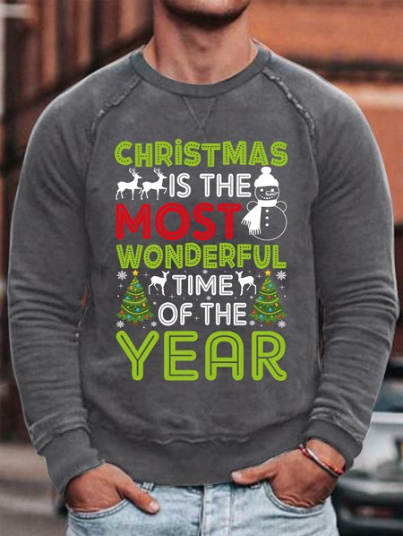 

Lilicloth X Manikvskhan Christmas Is The Most Wonderful Time Of The Year Men's Sweatshirt, Gray, Hoodies&Sweatshirts