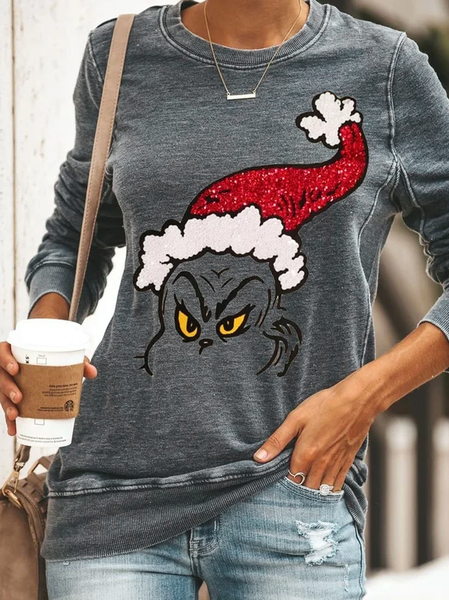 

Long Sleeve Casual Sweatshirt, Gray, Sweatshirts & Hoodies